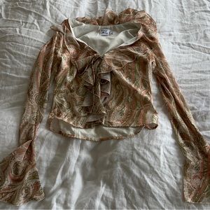 princess polly front tie shirt